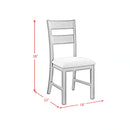 Garcia 6PC Dining Set with Table, 4 Chairs, and Bench in Black