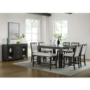 Elodie Counter Height Dining Set in Charcoal
