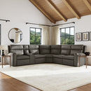 Wyatt Power Reclining Sectional with Power Headrest & Lumbar - 5000-1596-SECTPH-70502 - Michael's Discount Furniture