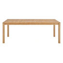 Farmstay 79" Outdoor Patio Teak Wood Dining Table