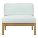Bayport Outdoor Patio Teak Armless