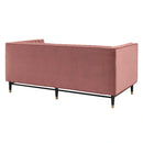 Devote Channel Tufted Performance Velvet Loveseat