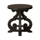 Stone Occasional Side Table With PU Base
