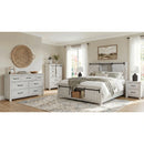 Scott Platform Storage Bedroom Set White Finish