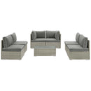 Repose 7 Piece Outdoor Patio Sectional Set