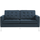 Loft Upholstered Fabric Loveseat