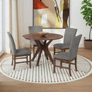 Santa Barbara Dining Side Chair with Fabric in Walnut (2 Per Carton)
