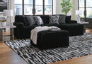Midnight-Madness Sectional with Chaise