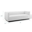 Conjure Tufted Upholstered Fabric Sofa