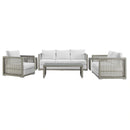 Aura 6 Piece Outdoor Patio Wicker Rattan Set