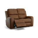 Linden Power Reclining Loveseat with Power Headrests & Lumbar - 5000005528 - Michael's Discount Furniture