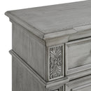 Glenmore 3-Drawer Nightstand with USB in Aged Grey