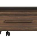 Brisbane 4-Drawer Coffee Table with Casters in Brown