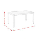 Brock 60" 7 Pc Dining Set