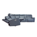Vernon Power Reclining Sectional with Power Headrest, Lumbar, Heat, & Massage - 5000-1592-SECTP5-38640 - Michael's Discount Furniture
