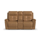 Ranger Power Reclining Loveseat with Console, Power Headrest, Lumbar, Heat & Massage - 5000009809