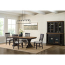 Montrose Server and Hutch with LED Light in Espresso and Brown