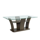 Dapper 5PC Rectangular Standard Height Dining Set in Walnut-Table & Four Chairs