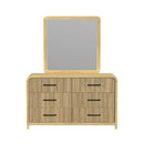 Ridgemont Dresser and Mirror Set in Natural