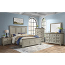 Farmington Bedroom Set in Medium Brown and Washed Stone