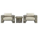 Manteo Rustic Coastal Outdoor Patio Sunbrella� 3 Piece Set