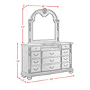 Cadenza Dresser and Mirror Set in Brown
