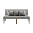 Gramercy Dining Three Seat Sofa w/Seven Pillows
