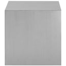 Cast Stainless Steel Side Table
