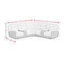 Hornet 3PC Sectional Set with Console and 2 Recliners