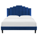 Elise King Performance Velvet Platform Bed