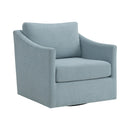 Acacia Swivel Chair in Freya Light Blue