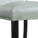 Francesca White Marble Rectangular 5PC Dining Set-Table & Four Grey PU Chairs