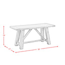 Renegade 64"" 6pc Dining Set(Kd)