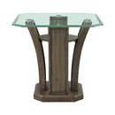 Dapper Square End Table Grey