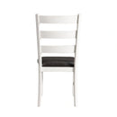 Martin 3 pc Drop Leaf Dining Set (Dark Brown Top - White Base)
