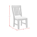 Montrose Dining Side Chair with Light Grey Fabric in Espresso (2 Per Carton)