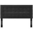 Paisley Tufted Full / Queen Upholstered Faux Leather Headboard