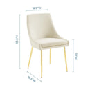 Viscount Performance Velvet Dining Chairs - Set of 2