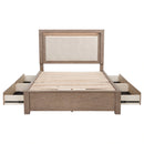 Kenora Panel Platform Storage Bed with LED Lighting