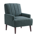 Kiwi Chair with Channel Back in Palmer Teal