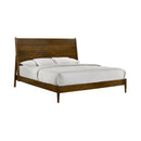 Malibu Bedroom Set with 2 Nightstands in Walnut