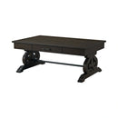 Stone Occasional Coffee Table With Pu Base