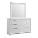 Denmark Dresser and Mirror Set in White