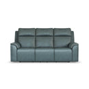 Vernon Power Reclining Sofa with Console, Power Headrest, Lumbar, Heat & Massage - 5000009542