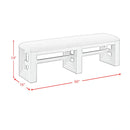 Avalanche Dining Bench in Antique White