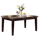 2544-64 - Dining Table, Faux Marble Top - Michael's Discount Furniture