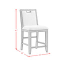 Elodie Counter Chair with Grey Fabric in Charcoal (2 Per Carton)
