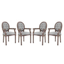 Arise Dining Armchair Upholstered Fabric Set of 4