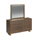 Brisbane UPH Bedroom Set with Boucle Beige and LED