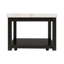 Marcello w/ White Top - Rectangular Coffee Table W/Casters